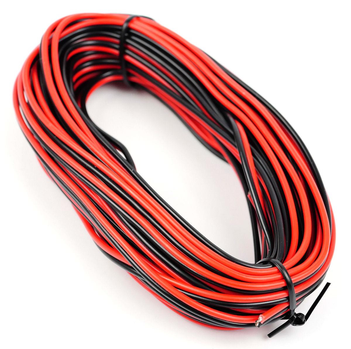Red/Black Twinned Wire (14 x 0.15mm) 10m-Gaugemaster-GM09RB