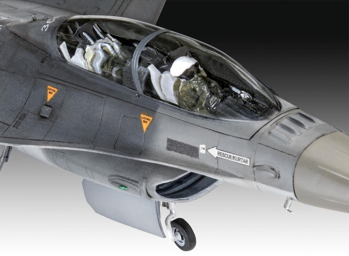 Revell-F-16D Fighting Falcon 20,7 cm Maquette Avion Multicolor 03844 1:72