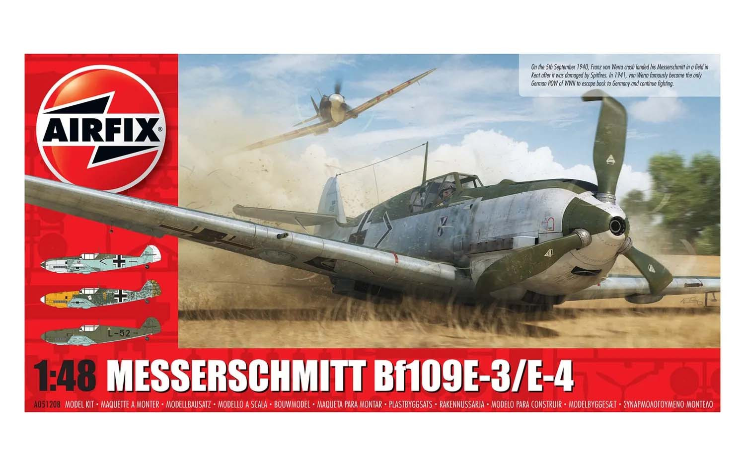 Easy Model 37282 Luftwaffe WW2 Battle of Britain JG3 Messerschmitt Bf 109E 