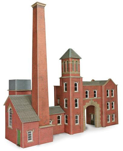 Boilerhouse with Chimney and Factory Entrance Card Kit