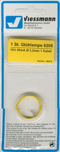 #D# Spare Bulb Clear T1 3.2mm Diameter 16v 30mA