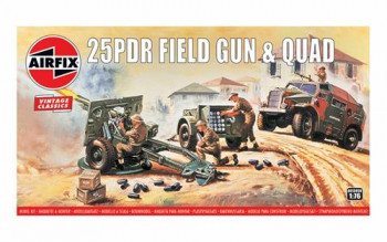 Vintage Classics British 25pdr Field Gun & Quad (1:76)
