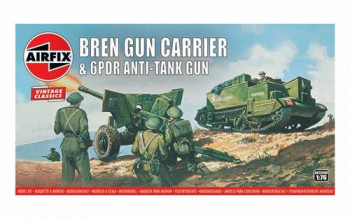 Vintage Classics British Bren Gun Carrier & 6PDR Gun (1:76)