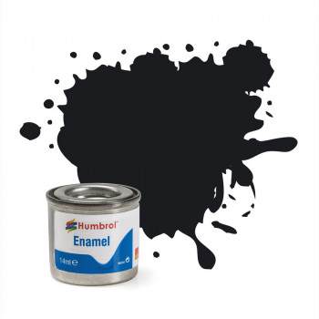 No 21 Black Gloss Enamel Paint (14ml)