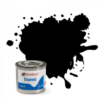 No 33 Black Matt Enamel Paint (14ml)