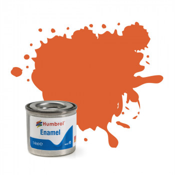 No 82 Orange Lining Matt Enamel Paint (14ml)