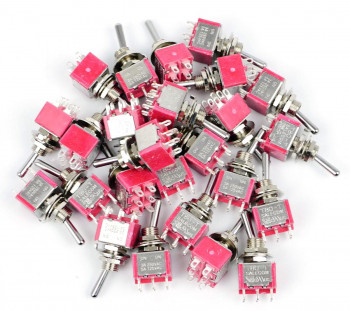 DPDT Mini Toggle Switches (25)