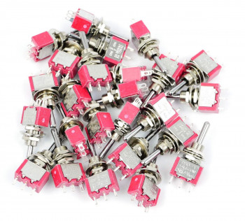 SPDT (Momentary) Mini-Toggle Point Motor Switches (25)