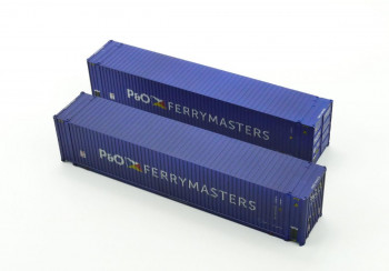 45ft Hi-Cube Container Pack (2) P & O Ferries Weathered