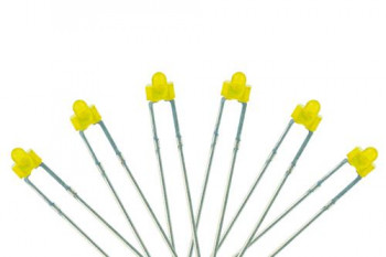 #D# Panel Dot Type 1.8mm with Resistors Yellow (6)