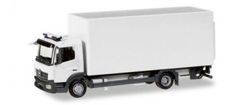 Minikit - MB Atego Box Truck w/Tail Lift White