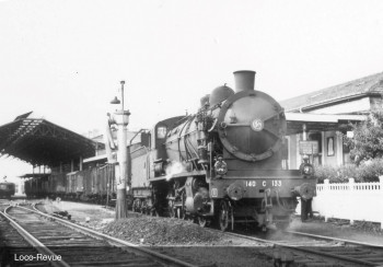 *SNCF 140C Green/Black/Red Steam Locomotive III