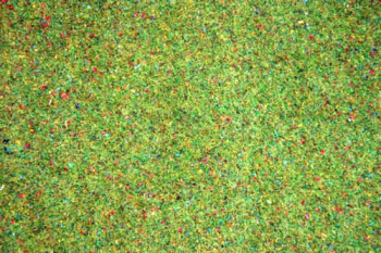 Flowered Light Green Grass Mat 200x100cm