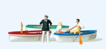 Boats (2) and People (3) Exclusive Figure Set