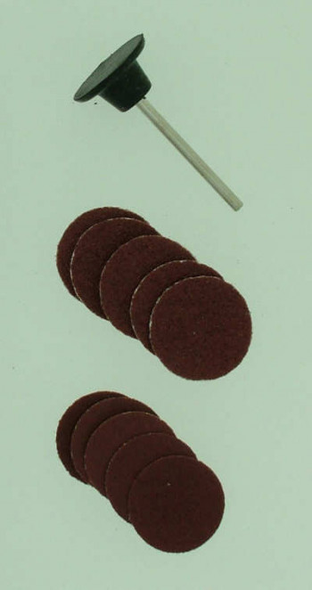 Rubber Pad with Coarse (5) and Fine (5) Sanding Discs