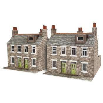 Stone Built Terraced Houses (2) Card Kit