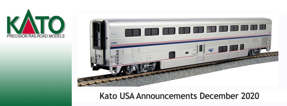 Kato USA Model Train Products Amtrak Phase III Superliner Coach 