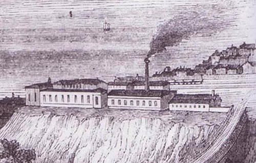 Brighton Works in 1846, a contemporary engraving.