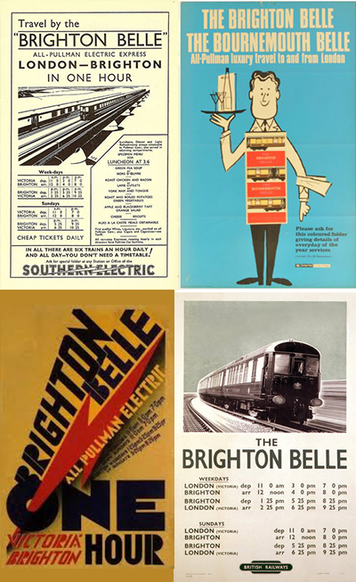 Image of Brighton Belle posters.