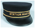 station master’s hat.