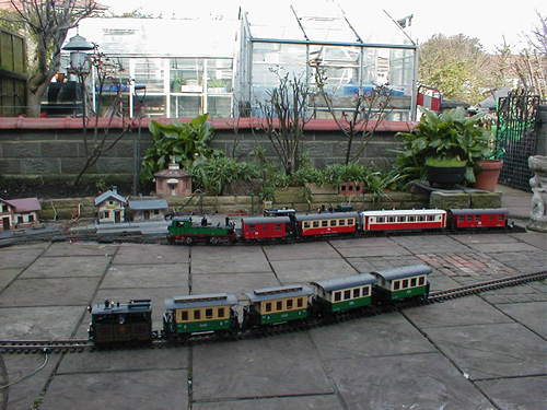 G Scale Train on Patio 2.