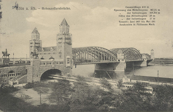 Hohenzollern Bridge.