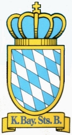 Royal Bavarian State Railways crest.