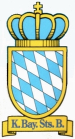 Royal Bavarian State Railways crest. Royal Bavarian State Railways crest.