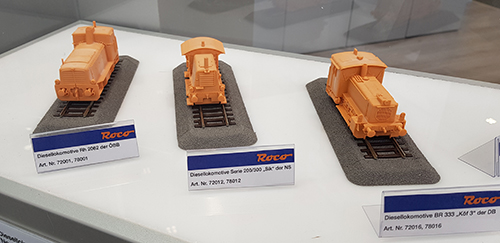 Roco new range of small diesel locomotives in HO.