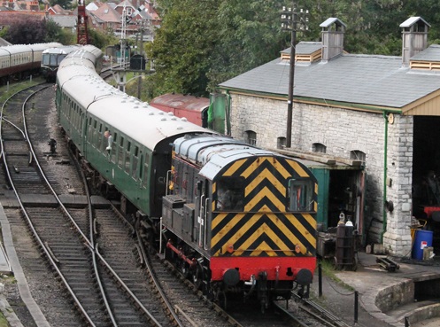 Swanage Railway 08 diesel shunter.