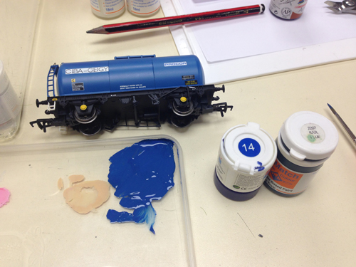 Image of Blue Paints for Weathering 02. Weathering 02.