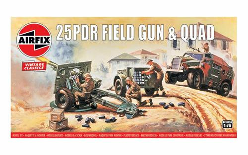 Vintage Classics British 25pdr Field Gun & Quad (1:76)