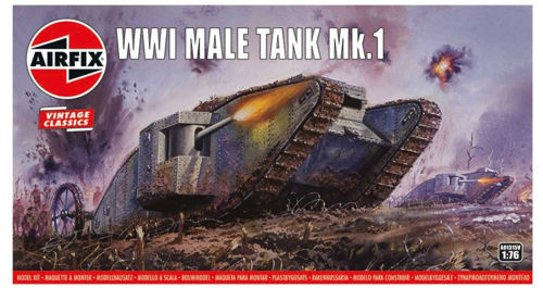Vintage Classics British WWI Male Tank Mk.I (1:76 Scale)
