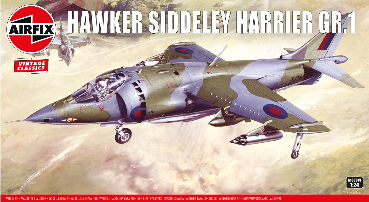 British Hawker Siddeley Harrier GR.1 (1:24 Scale)
