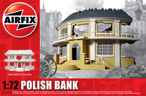 Resin Building Polish Bank (1:72 Scale)