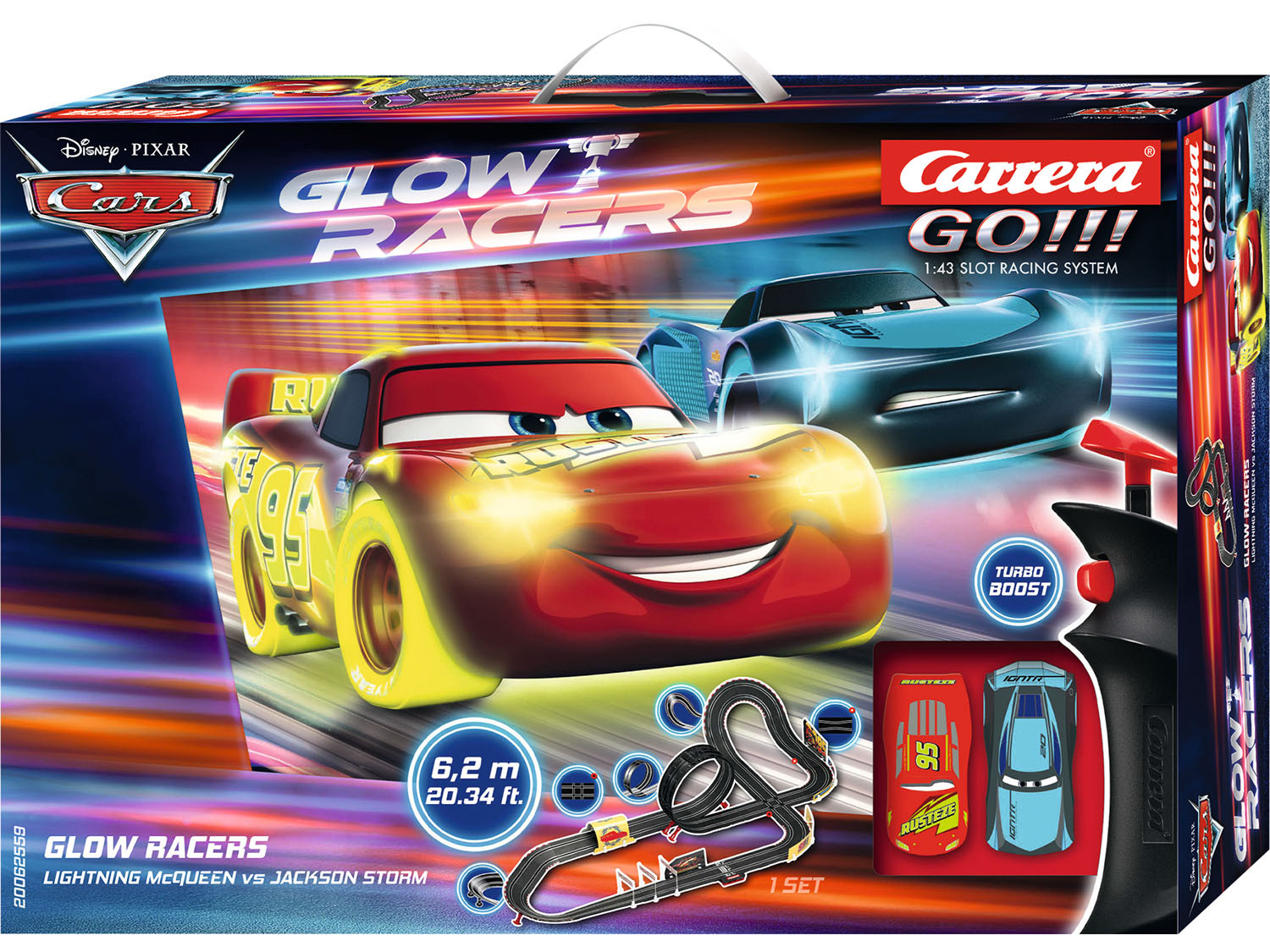 Disney-Pixar Cars Glow Racers 6.2m Starter Set