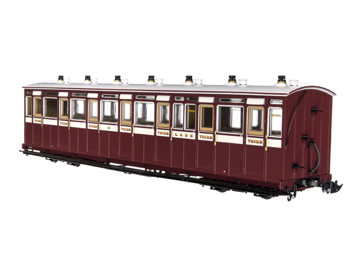 L&B Open 3rd Coach No.7 1901-1922 (DCC-Fitted)