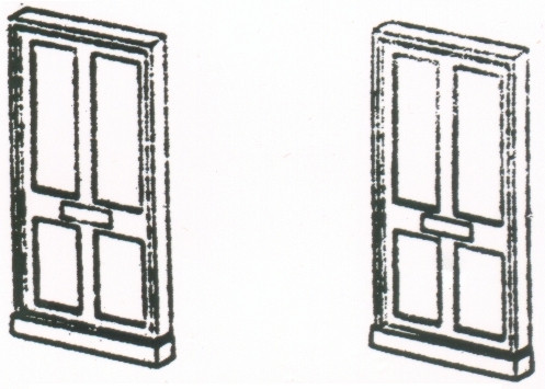 Four Panel Wooden Doors (20) Kit