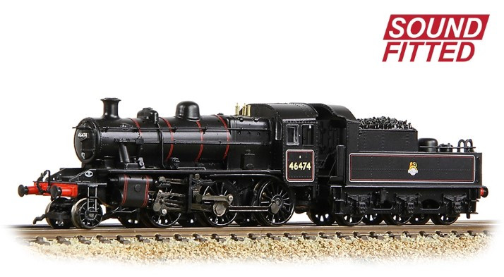 Ivatt 2MT 46474 BR Early Lined Black (DCC-Sound)