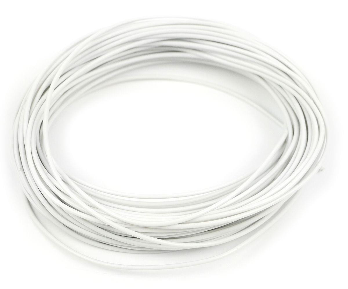 White Wire (7 x 0.2mm) 10m