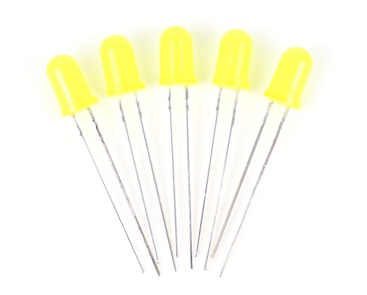 Yellow 5mm 12v LEDs (5) - Use GM76 Resistors