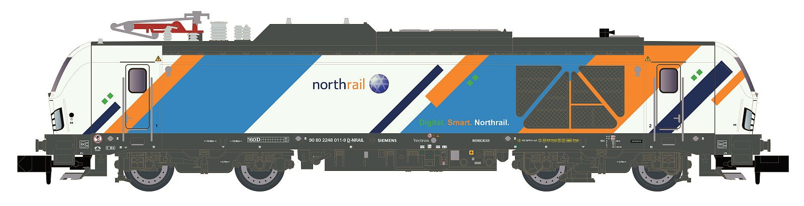 Paribus-Northrail BR248 Vectron Dual Mode Locomotive VI