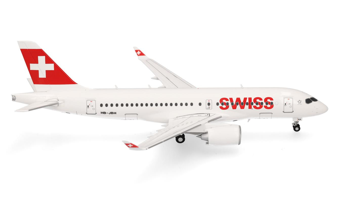*Airbus A220-100 Swiss International Air HB-JBH (1:200)