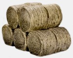 Stacked Round Hay Bales (Pre-Built)