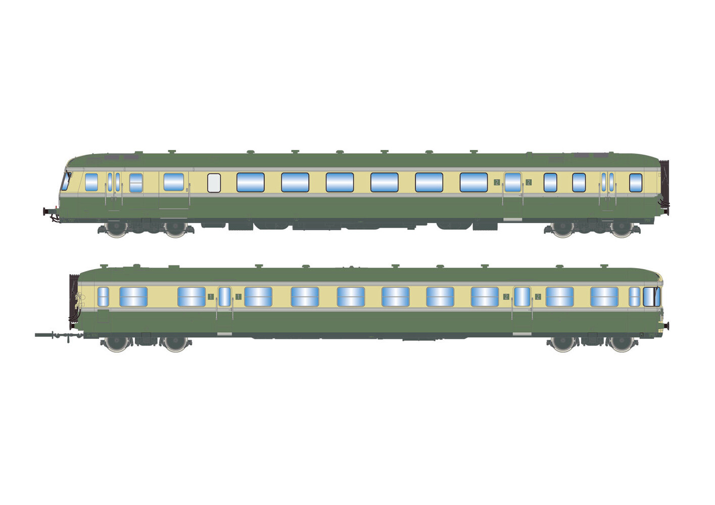 SNCF RGP II X2717 Diesel Railcar & XR7710 Trailer III