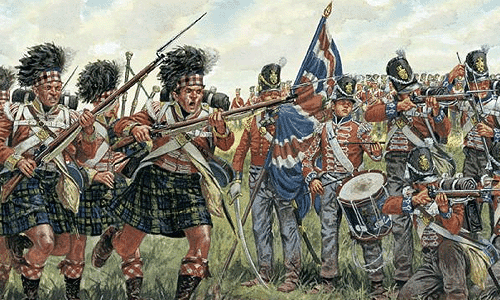 English/Scottish Infantry Napoleonic Wars 48pc (1:72 Scale)
