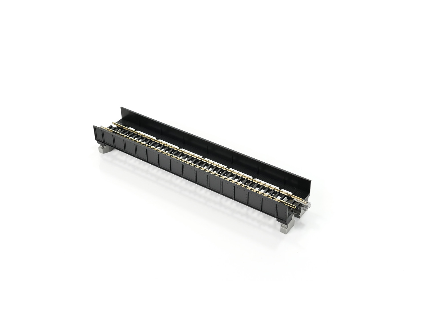 Unitrack (S186T) Straight Plate Girder Bridge Black 186mm