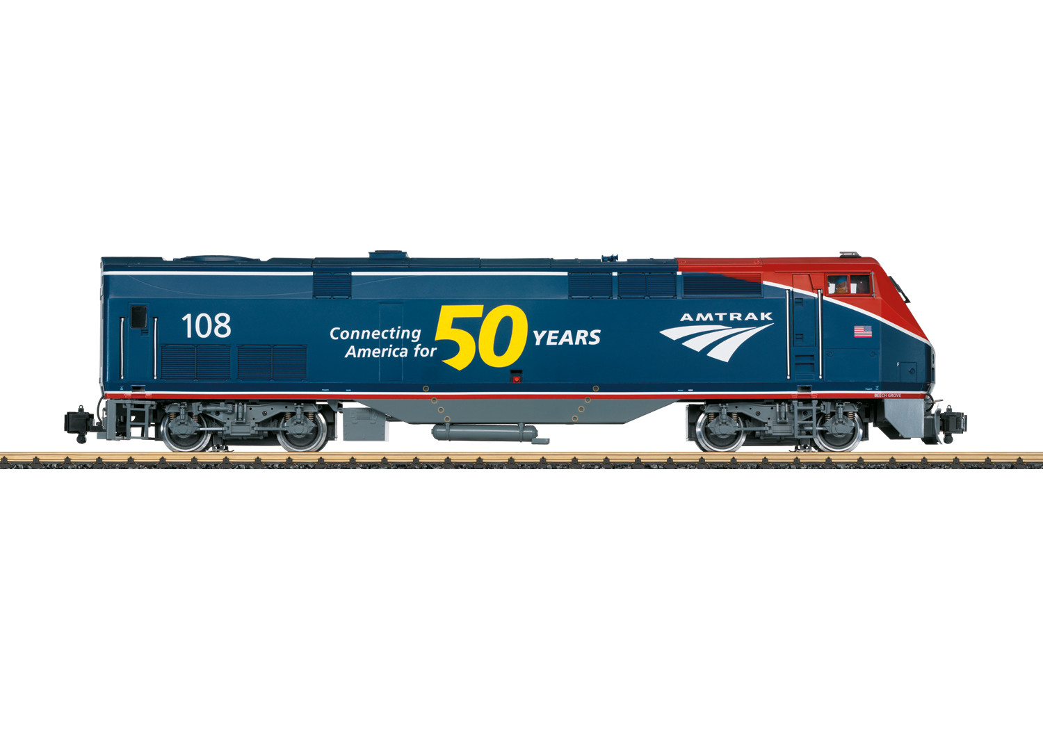 Amtrak P42 PhVI EMD 108 50th Anniversary (DCC-Sound)