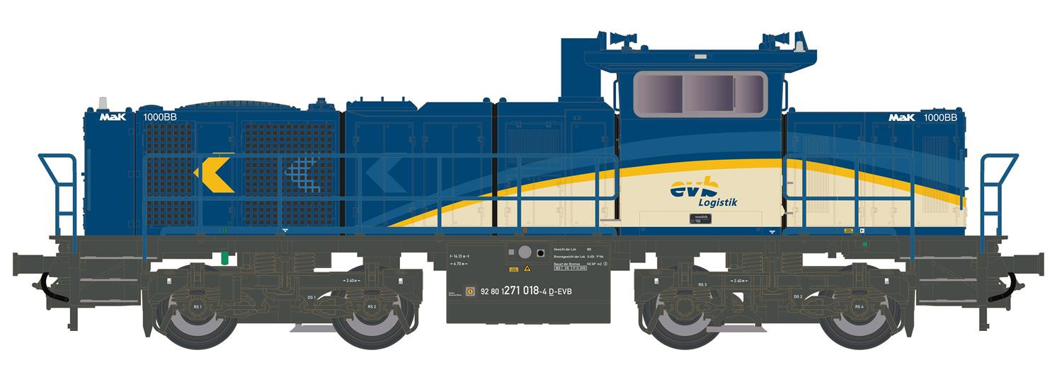 EVB Logistik G1000 BB Diesel Locomotive VI (DCC-Sound)
