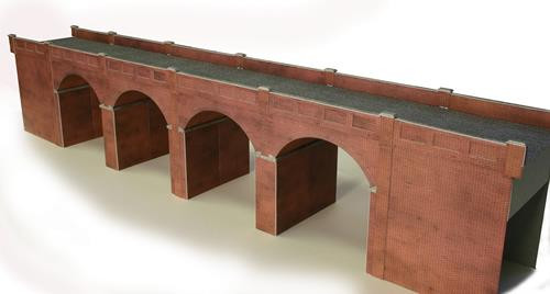 Double Track Brick Viaduct Card Kit
